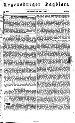 Regensburger Tagblatt Mittwoch 30. Juni 1875