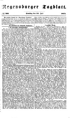 Regensburger Tagblatt Samstag 24. Juli 1875