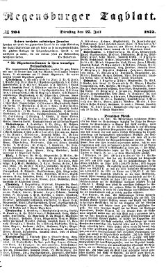 Regensburger Tagblatt Dienstag 27. Juli 1875