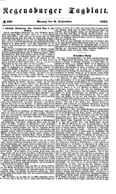 Regensburger Tagblatt Montag 6. September 1875