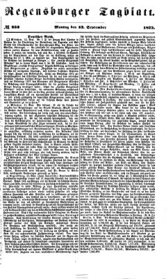 Regensburger Tagblatt Montag 13. September 1875