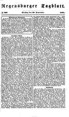 Regensburger Tagblatt Dienstag 28. September 1875