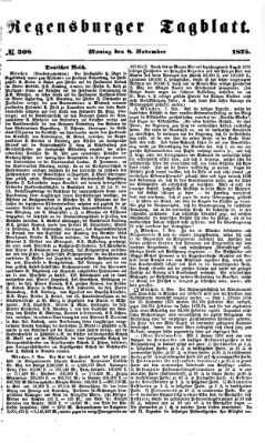 Regensburger Tagblatt Montag 8. November 1875