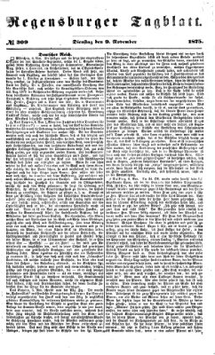 Regensburger Tagblatt Dienstag 9. November 1875