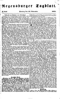 Regensburger Tagblatt Sonntag 14. November 1875