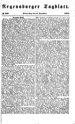 Regensburger Tagblatt Donnerstag 9. Dezember 1875