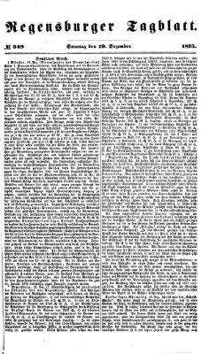 Regensburger Tagblatt Sonntag 19. Dezember 1875