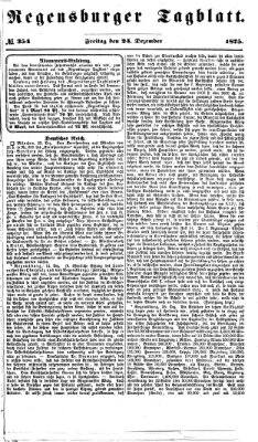 Regensburger Tagblatt Freitag 24. Dezember 1875