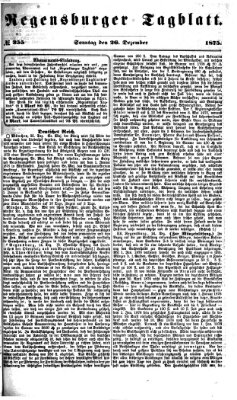 Regensburger Tagblatt Sonntag 26. Dezember 1875