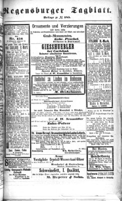 Regensburger Tagblatt Donnerstag 8. Juli 1875