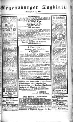 Regensburger Tagblatt Samstag 10. Juli 1875