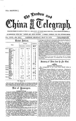 The London and China telegraph Montag 10. Mai 1875