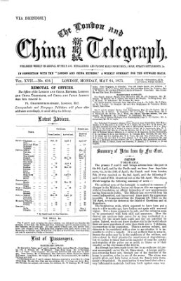 The London and China telegraph Montag 24. Mai 1875