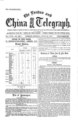 The London and China telegraph Montag 26. Juli 1875