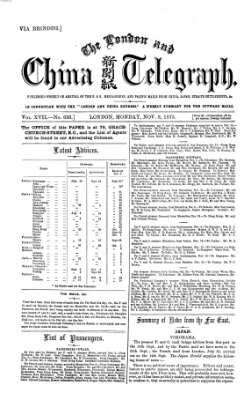 The London and China telegraph Montag 8. November 1875