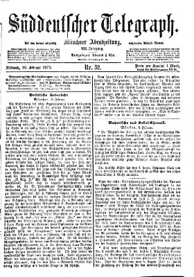 Süddeutscher Telegraph Mittwoch 10. Februar 1875