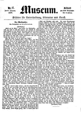 Museum (Süddeutscher Telegraph) Freitag 12. Februar 1875