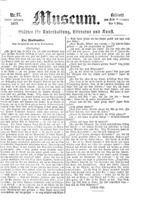 Museum (Süddeutscher Telegraph) Sonntag 7. März 1875