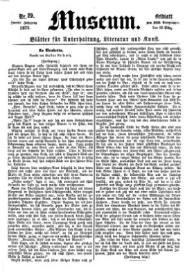 Museum (Süddeutscher Telegraph) Freitag 12. März 1875