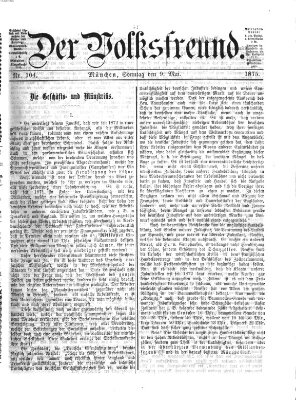 Der Volksfreund Sonntag 9. Mai 1875