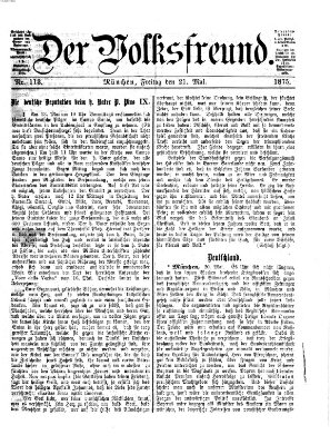 Der Volksfreund Freitag 21. Mai 1875