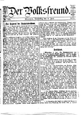 Der Volksfreund Donnerstag 3. Juni 1875