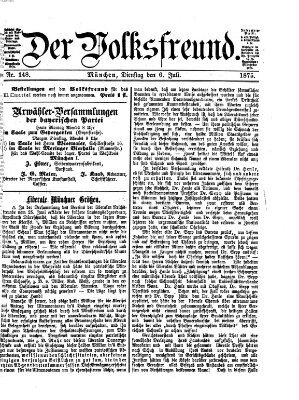 Der Volksfreund Dienstag 6. Juli 1875