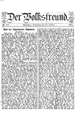 Der Volksfreund Donnerstag 28. Oktober 1875