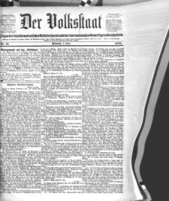 Der Volksstaat Mittwoch 2. Juni 1875