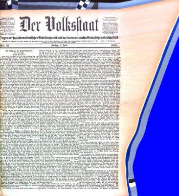 Der Volksstaat Freitag 4. Juni 1875