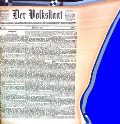 Der Volksstaat Mittwoch 9. Juni 1875