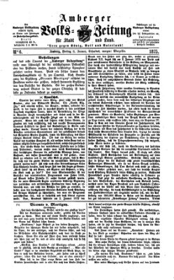 Amberger Volks-Zeitung für Stadt und Land Freitag 8. Januar 1875