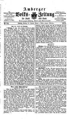 Amberger Volks-Zeitung für Stadt und Land Freitag 29. Januar 1875