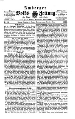 Amberger Volks-Zeitung für Stadt und Land Samstag 30. Januar 1875