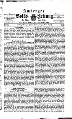 Amberger Volks-Zeitung für Stadt und Land Montag 1. Februar 1875