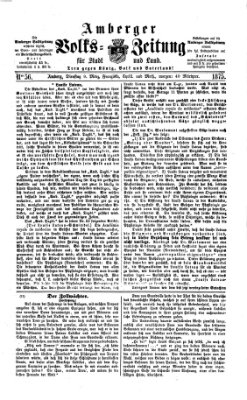 Amberger Volks-Zeitung für Stadt und Land Dienstag 9. März 1875