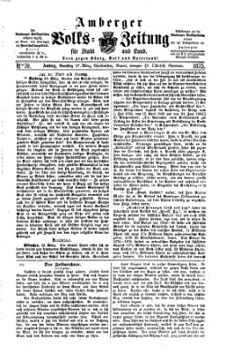 Amberger Volks-Zeitung für Stadt und Land Samstag 27. März 1875