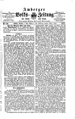 Amberger Volks-Zeitung für Stadt und Land Samstag 1. Mai 1875