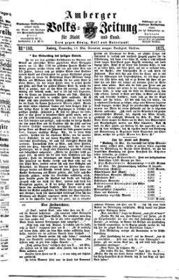 Amberger Volks-Zeitung für Stadt und Land Donnerstag 13. Mai 1875