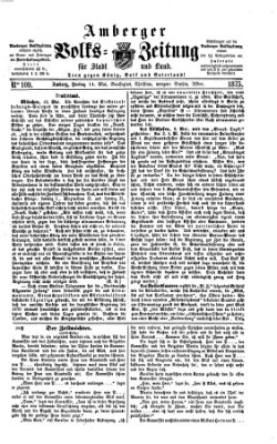 Amberger Volks-Zeitung für Stadt und Land Freitag 14. Mai 1875