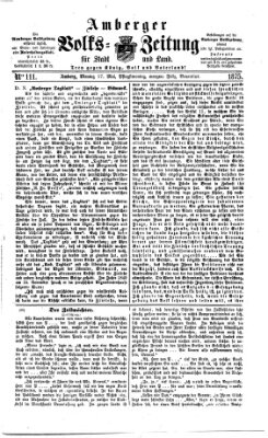 Amberger Volks-Zeitung für Stadt und Land Montag 17. Mai 1875