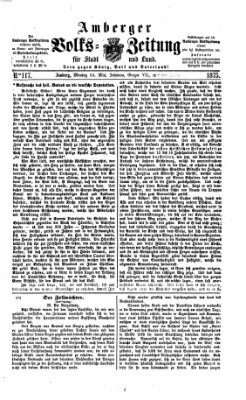 Amberger Volks-Zeitung für Stadt und Land Montag 24. Mai 1875