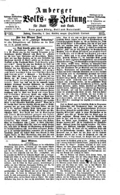 Amberger Volks-Zeitung für Stadt und Land Donnerstag 3. Juni 1875