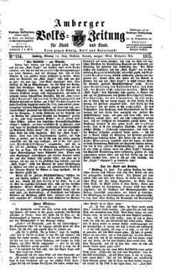 Amberger Volks-Zeitung für Stadt und Land Montag 14. Juni 1875