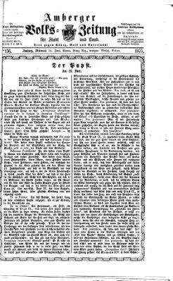 Amberger Volks-Zeitung für Stadt und Land Mittwoch 16. Juni 1875