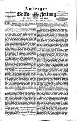 Amberger Volks-Zeitung für Stadt und Land Freitag 18. Juni 1875