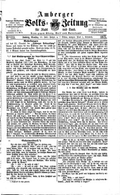 Amberger Volks-Zeitung für Stadt und Land Samstag 10. Juli 1875