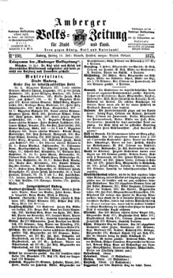 Amberger Volks-Zeitung für Stadt und Land Freitag 16. Juli 1875