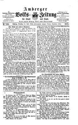 Amberger Volks-Zeitung für Stadt und Land Dienstag 20. Juli 1875