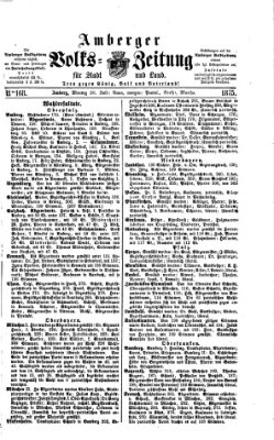 Amberger Volks-Zeitung für Stadt und Land Montag 26. Juli 1875